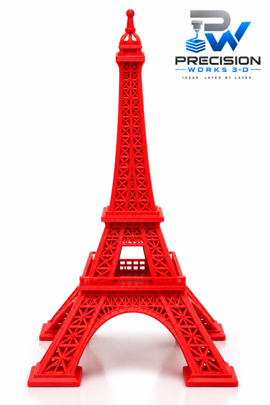 3D Printed Eiffel Tower - Detailed Paris Landmark Display Model