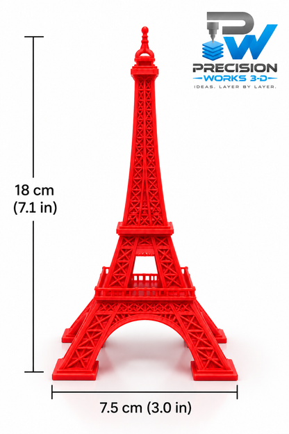 3D Printed Eiffel Tower - Detailed Paris Landmark Display Model